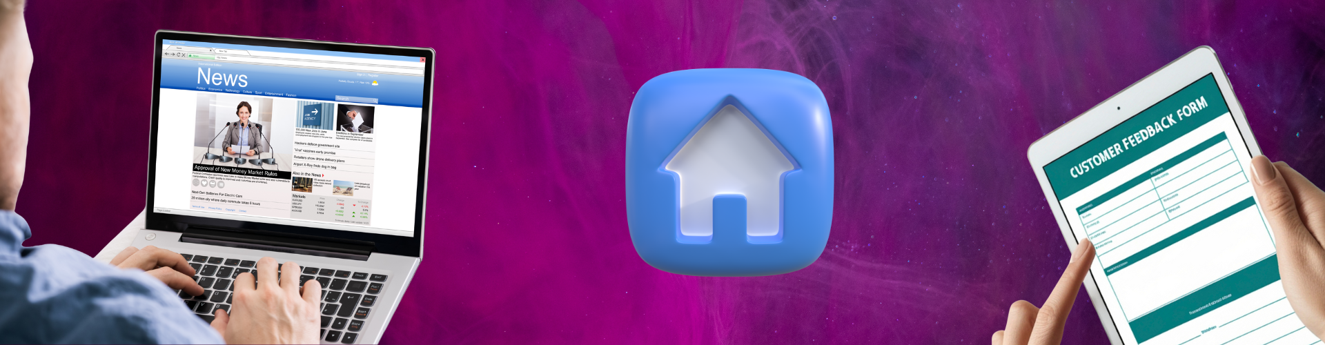 Assets used on websites such as images, buttons, icons and media