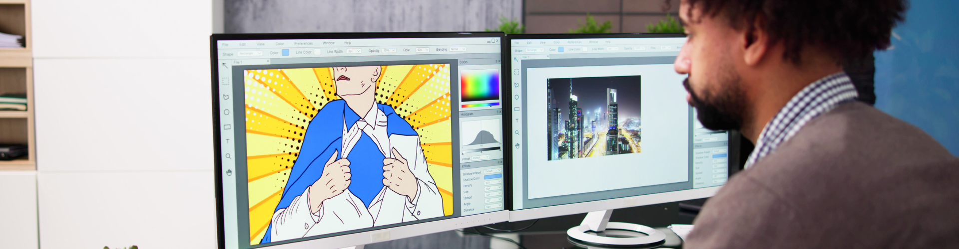 Creative job roles in the media industry such as designers, writers and editors