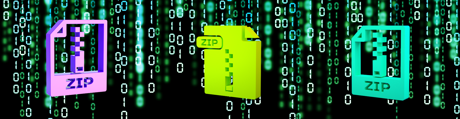 Media files being compressed from large to small with quality and speed icons